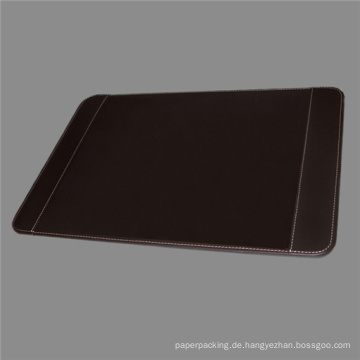 Qualität Braun Leder Schreibtisch Pad mit Seitenhaltern